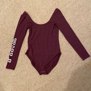 Victoria’s Secret PINK maroon bodysuit